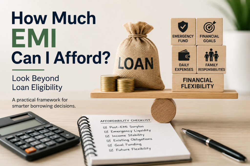 How much EMI can I afford after considering financial priorities and monthly surplus